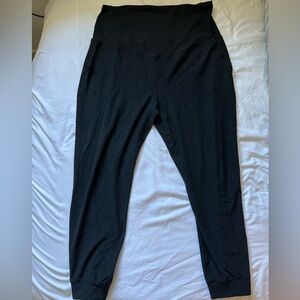 Dark Gray Beyond the Bump Spacedye Maternity Midi Jogger